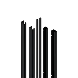 Lot de 4 poignées INSPIRE pour 2 portes coulissantes Evo'm H.230,4 cm noir