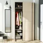 Lot de 4 poignées INSPIRE pour 2 portes coulissantes Evo'm H.230,4 cm noir