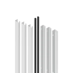 Lot de 6 poignées INSPIRE pour 3 portes coulissantes Evo'm H.230,4 cm blanc