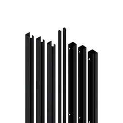 Lot de 6 poignées INSPIRE pour 3 portes coulissantes Evo'm H.230,4 cm noir