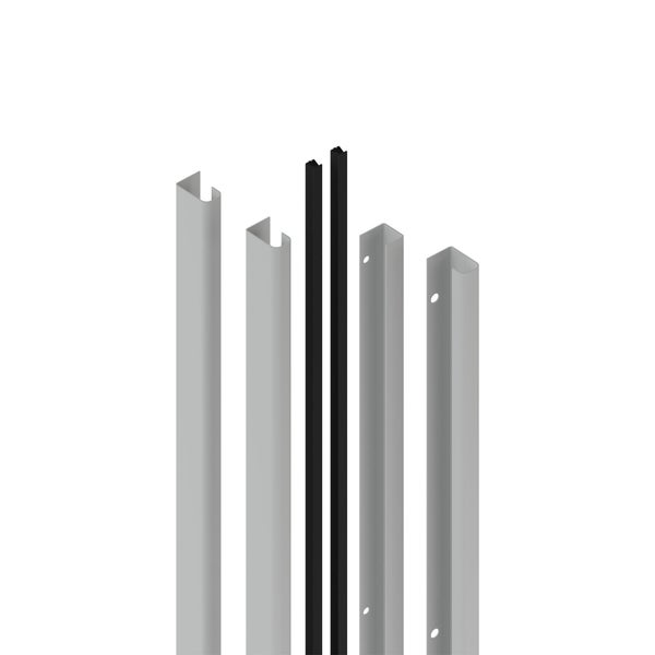 Lot de 4 poignées INSPIRE pour 2 portes coulissantes Evo'm H.230,4 cm gris