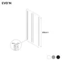 Lot de 4 poignées INSPIRE pour 2 portes coulissantes Evo'm H.230,4 cm gris