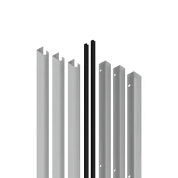 Lot de 6 poignées INSPIRE pour 3 portes coulissantes Evo'm H.230,4 cm gris