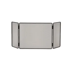 Pare-feu pour cheminée 3 volets Basic, LE MARQUIER, L.90 x H. 40 cm acier