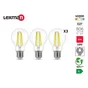 Lot de 3 ampoules led,  E27, 806lm = 60W, blanc neutre, LEXMAN
