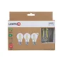 Lot de 3 ampoules led,  E27, 806lm = 60W, blanc neutre, LEXMAN
