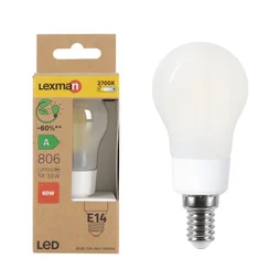 Ampoule led à filament  E14, 806Lm = 3.8W, LEXMAN
