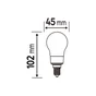 Ampoule led à filament  E14, 806Lm = 3.8W, LEXMAN