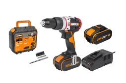 Perceuse a percussion sans fil WORX 20 V 4 Ah, 2 batteries WX354.4