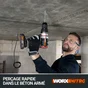 Perceuse a percussion sans fil WORX 20 V 4 Ah, 2 batteries WX354.4