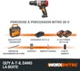 Perceuse a percussion sans fil WORX 20 V 4 Ah, 2 batteries WX354.4