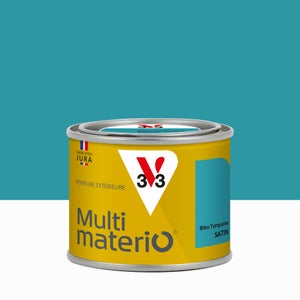 Peinture multimateriaux exterieure Multimaterio V33 bleu turquoise satine 0.125