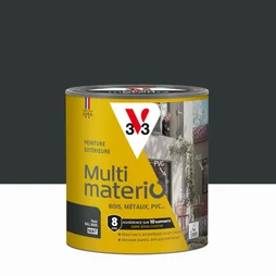 Peinture extérieure bois, fer, plastique V33 noir mat 0.5L