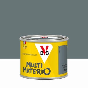 Peinture multimateriaux exterieure Multimaterio V33 gris bleute satine 0.125 l