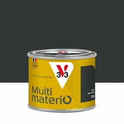 Peinture extérieure bois, fer, plastique V33 noir mat 125ml