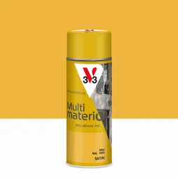 Bombe de peinture multimatério V33 miel satiné 400ml