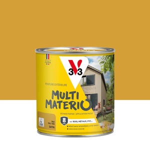 Peinture multimateriaux exterieure Multimaterio V33 miel satine 0.5 l