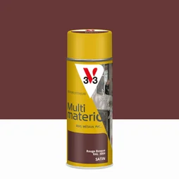 Bombe de peinture Multimaterio V33 rouge basque satine 400 ml