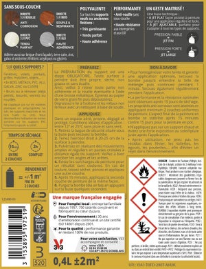 Bombe de peinture Multimaterio V33 anthracite mat 400 ml