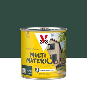 Peinture extérieure bois, fer, plastique V33 vert basque satiné 0.5l