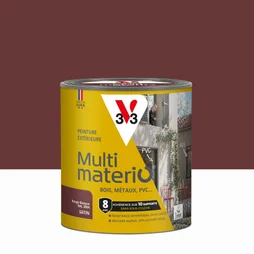 Peinture extérieure bois, fer, plastique V33 rouge basque satiné 0.5l