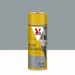 Bombe de peinture Multimaterio V33 gris galet satine 400 ml