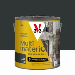 Peinture extérieure bois, fer, plastique V33 noir mat 2L