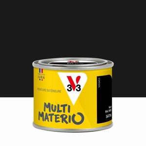 Peinture multimateriaux exterieure Multimaterio V33 noir satine 0.125 l