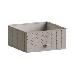 Panier SPACEO Evo'm feuilles terracotta H.16 x l.36 x P.35 cm