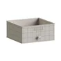 Panier SPACEO Evo'm quadrille bleu H.16 x l.36 x P.35 cm