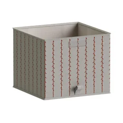 Panier SPACEO Evo'm feuilles terracotta H.29 x l.36 x P.35 cm
