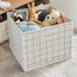 Panier SPACEO Evo'm quadrille bleu H.29 x l.36 x P.35 cm