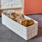 Panier SPACEO Evo'm quadrille bleu H.16 x l.18 x P.50 cm