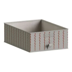 Panier SPACEO Evo'm feuilles terracotta H.16 x l.36 x P.50 cm