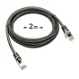 Câble cat 6 RJ45, 2m, pvc, noir, LEXMAN