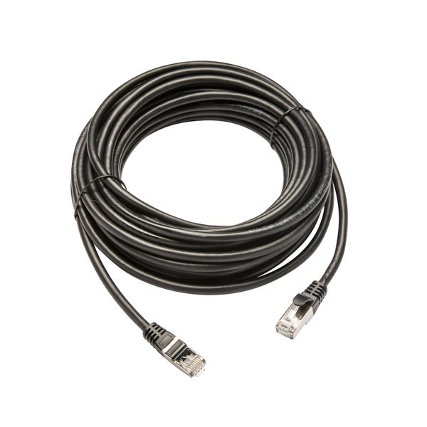 Câble cat 6 RJ45, 10m, pvc, noir, LEXMAN
