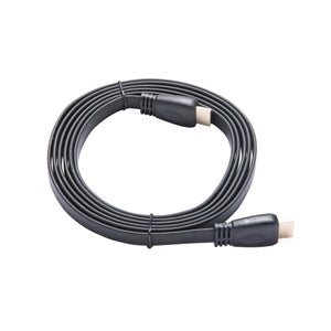 Câble plat hdmi 2.0, 2m, pvc noir, LEXMAN