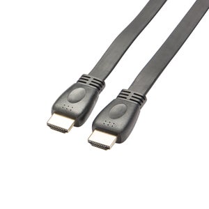 Câble plat hdmi 2.0, 2m, pvc noir, LEXMAN