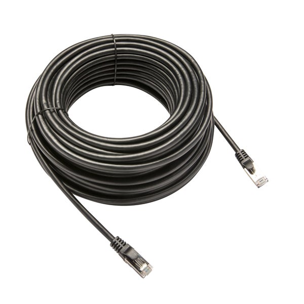 Câble cat 6 RJ45, 20m, pvc, noir, LEXMAN