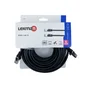 Câble cat 6 RJ45, 20m, pvc, noir, LEXMAN