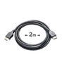 Câble hdmi 2.0, 2m, pvc noir, LEXMAN