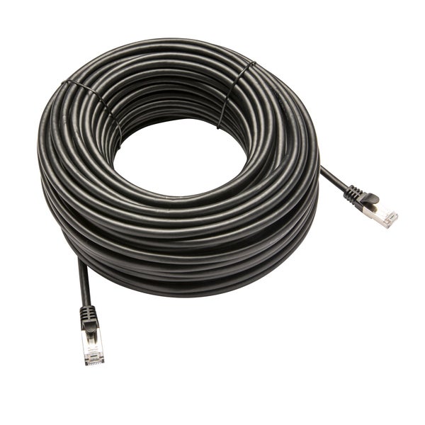 Câble cat 6 RJ45, 30m, pvc, noir, LEXMAN
