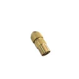 Fiche coaxiale 9,52mm, femelle, doré, LEXMAN