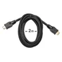 Câble hdmi 2.0, 2m textil, mâle/mâle, noir, LEXMAN