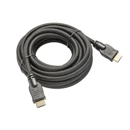 Câble hdmi 2.0, 5m textil, mâle/mâl,e noir, LEXMAN