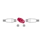 Raccord coaxial, doré, 9,52mm, femelle/femelle, LEXMAN