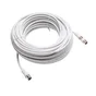 Cordon coaxial 9,5mm, 20m, femelle/mâle+adaptateur mâle/mâle, LEXMAN