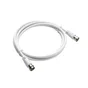 Prolongateur satellite RG59, 1,5m, mâle/mâle, blanc, LEXMAN