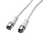 Prolongateur satellite RG59, 1,5m, mâle/mâle, blanc, LEXMAN