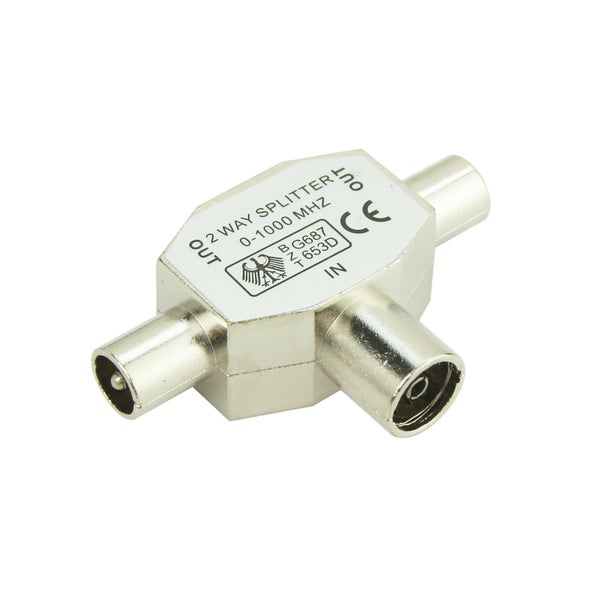 Tete dérivation coaxial, 9,52mm, 2 mâle/1 femelle, LEXMAN